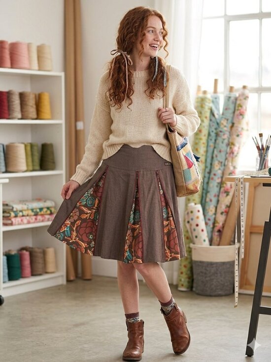 Matilda Jane Dresses & Skirts - Matilda Jane Harriet You & Me Zipper Skirt Size small S